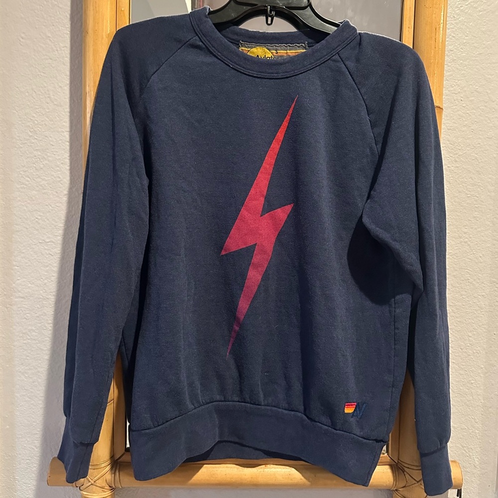 AVIATOR NATION BOLT, UNISEX CREW SWEATSHIRT / GUC